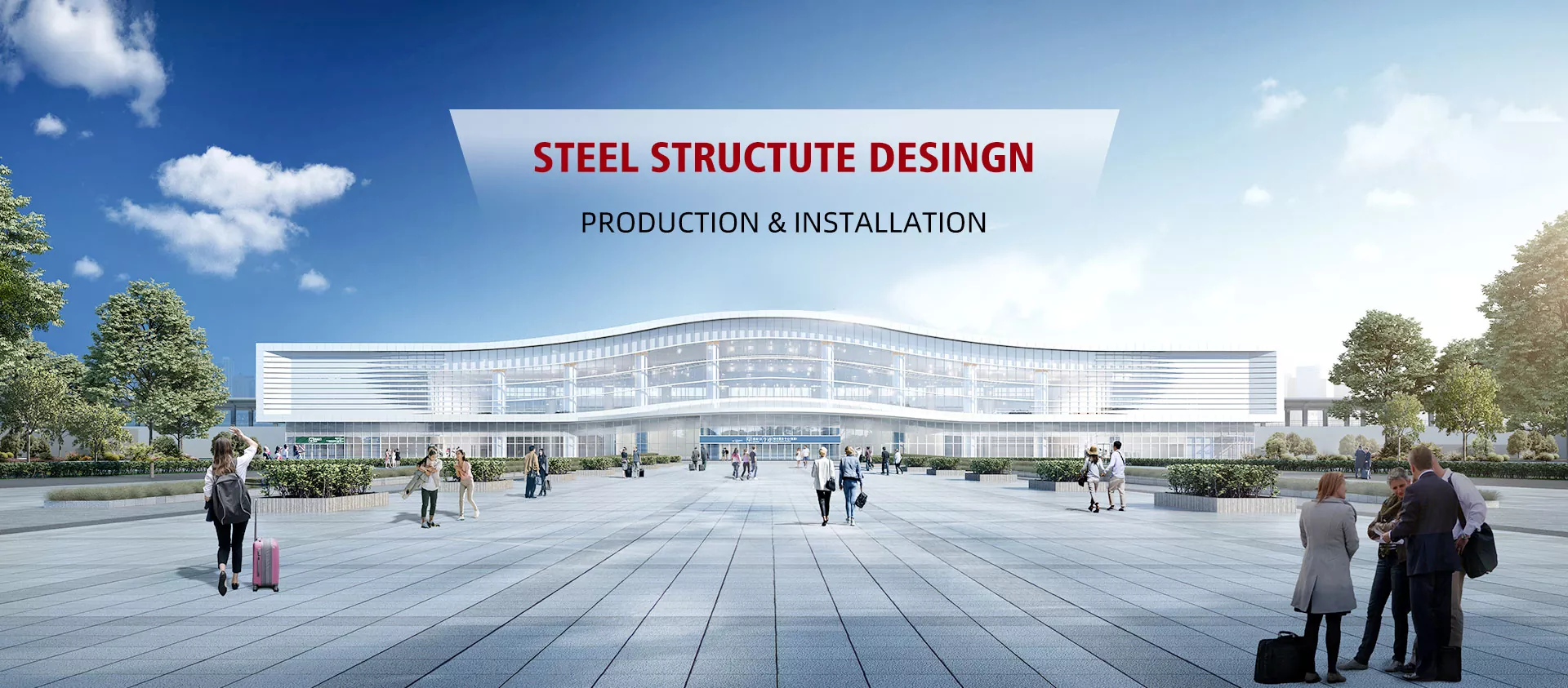 Structure Steel Stasyona Trenê ya Chinaînê